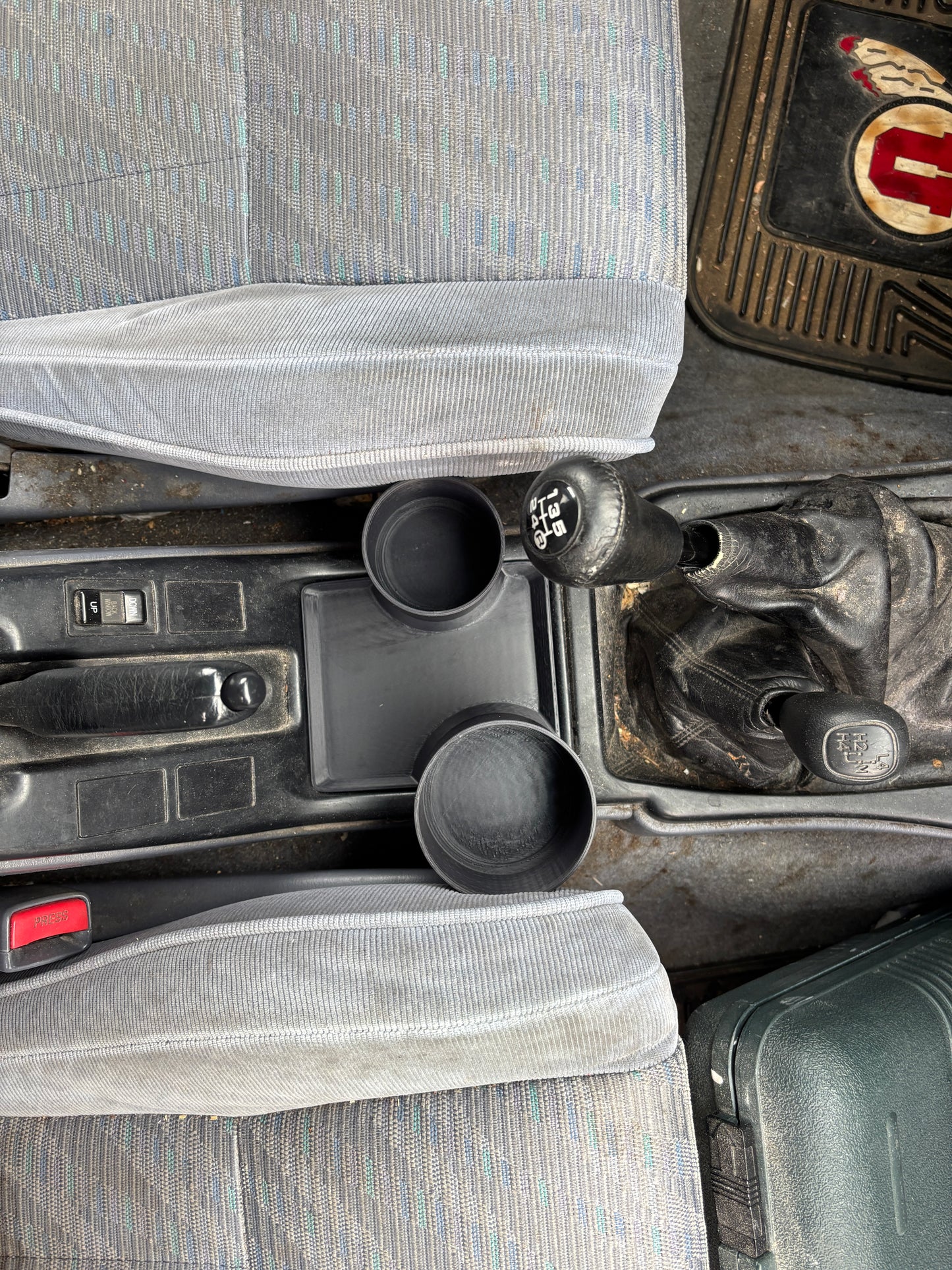 5 Speed Toyota 4Runner 3rd Gen Hilux Surf Cup Holder 96-98 Center Console Upgrade 3D Printed Interior Accessory