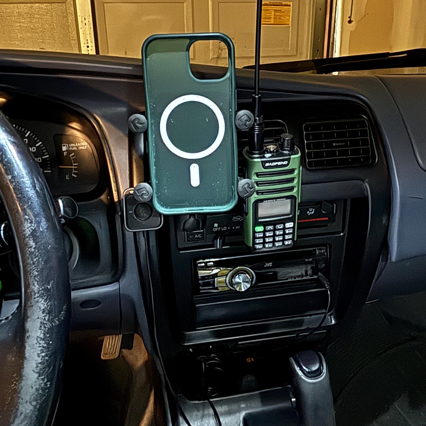 3rd Gen 4Runner In-Dash Accessory Panel | Phone & Radio Holder