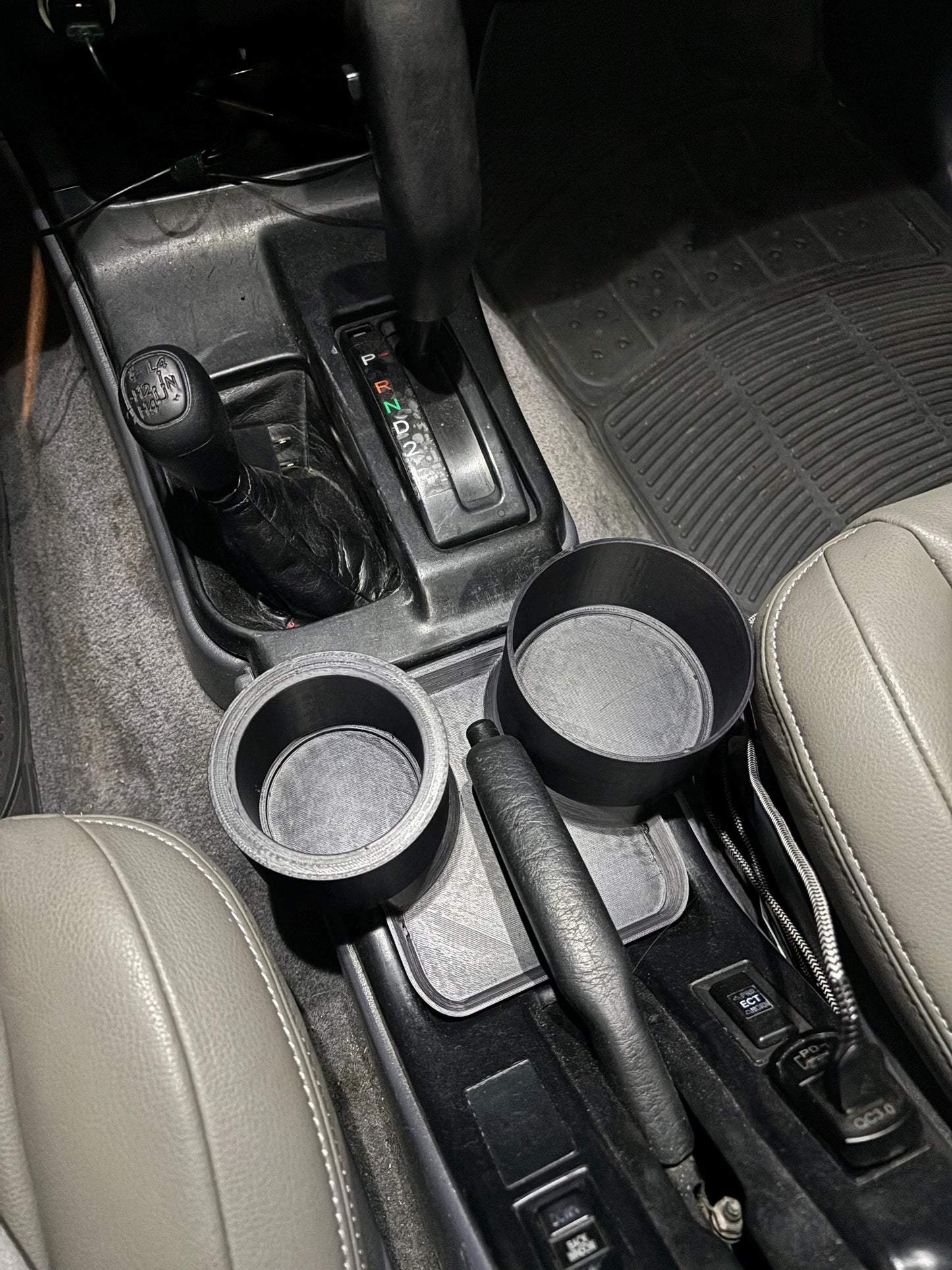 Toyota 4Runner 3rd Gen Hilux Surf Cup Holder 96-98 Center Console Upgrade 3D Printed Interior Accessory