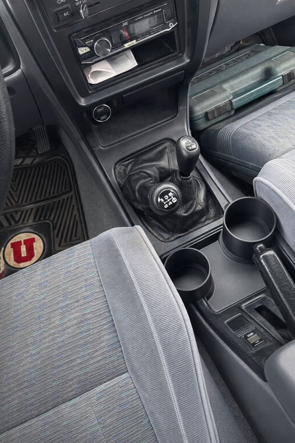 5 Speed Toyota 4Runner 3rd Gen Hilux Surf Cup Holder 96-98 Center Console Upgrade 3D Printed Interior Accessory