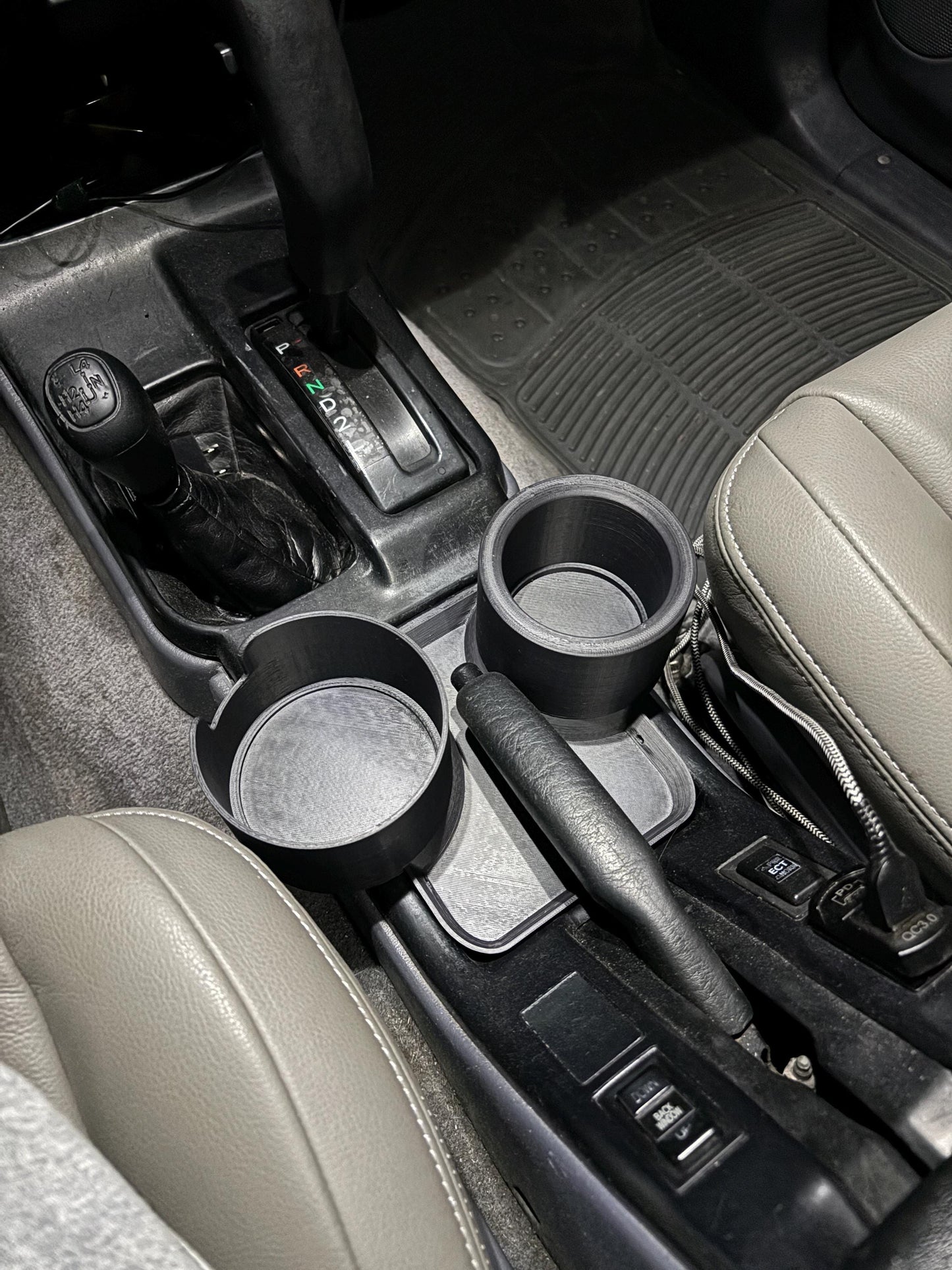 Toyota 4Runner 3rd Gen Hilux Surf Cup Holder 96-98 Center Console Upgrade 3D Printed Interior Accessory